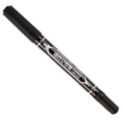 齐心MK804小双头记号笔 黑色