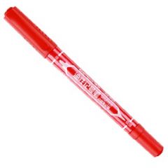 齐心MK804小双头记号笔 红色