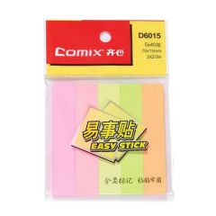 齐心D6015五色指示标签 15mm&times;76mm