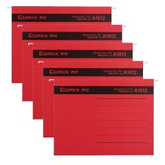 齐心 A1812 挂式快劳夹 A4 红色 242mm&times;345mm 25个装